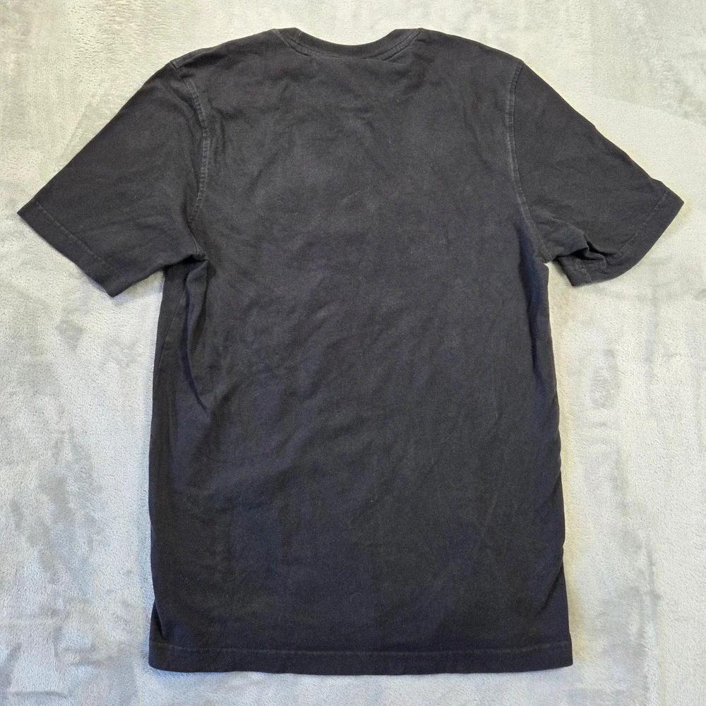 Adidas Originals Trefoil Graphic T-Shirt Mens Small Black White Logo Tee Cotton